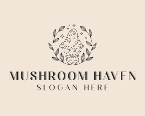 Holistic Mushroom Wellness logo design