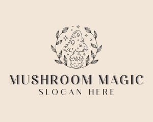 Holistic Mushroom Wellness logo design