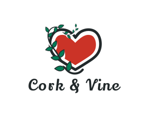 Heart Vine Gardening logo design