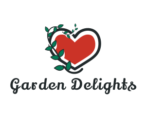 Heart Vine Gardening logo design