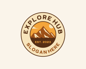 Mountain Travel Explore logo design