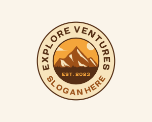 Mountain Travel Explore logo design