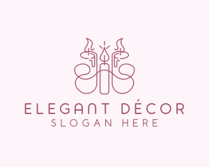 Candle Home Decor logo design