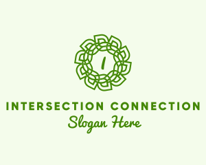 Biotech Leaf Flower logo design