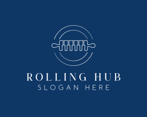 Piano Rolling Pin  logo design