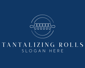 Piano Rolling Pin  logo design