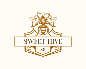 Bee Hive Apiary logo design