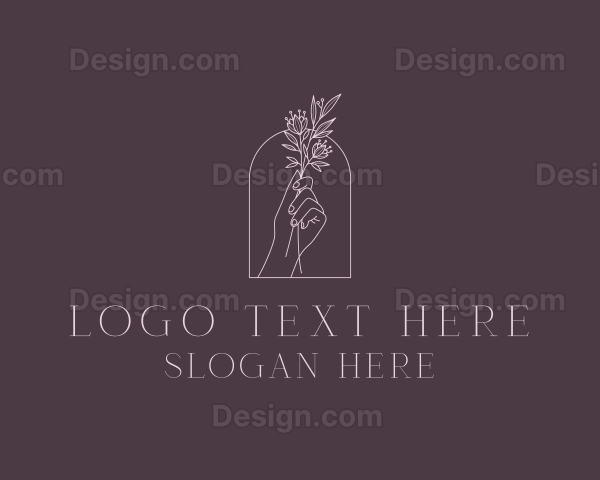 Florist Styling Hand Logo