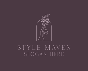 Florist Styling Hand logo design