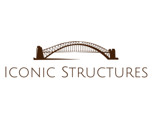 Bridge Landmark Structure  logo design