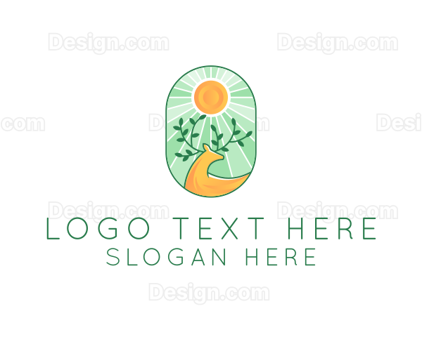 Forest Nature Deer Logo