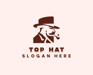 Smoking Gentleman Menswear logo design