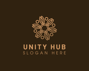 People Social Unity logo design