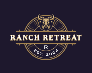 Bull Horn Ranch Livestock logo design