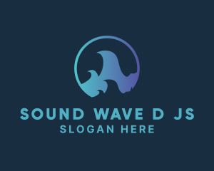 Ocean Surfing Wave logo design