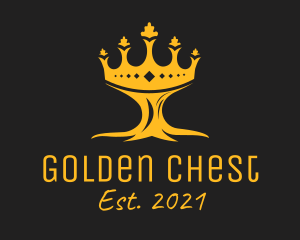 Golden Tree Crown  logo design