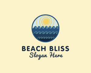 Summer Beach Waves logo design