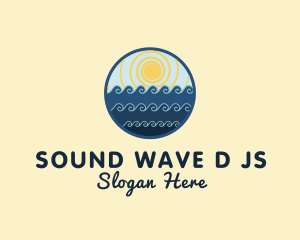 Summer Beach Waves logo design