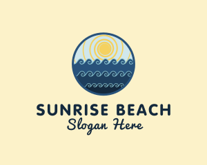 Summer Beach Waves logo design