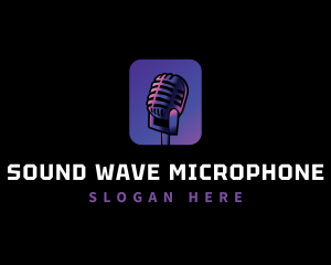 Podcast Microphone logo design