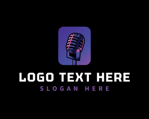 Podcast - Podcast Microphone logo design