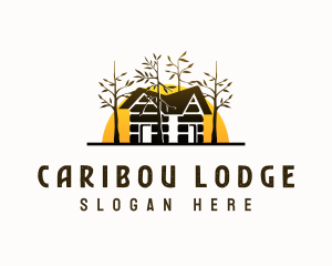 Cabin Campsite Rural logo design