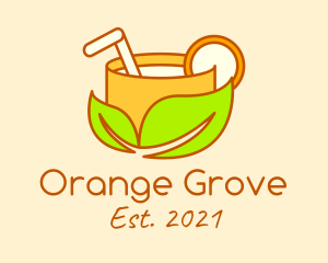 Orange Juice Drink logo design