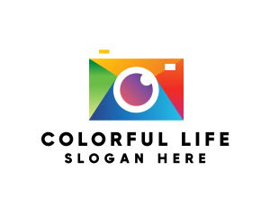 Colorful Photography Camera logo design