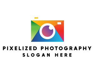 Colorful Photography Camera logo design