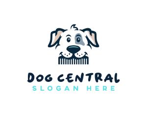 Cute Pet Grooming logo design