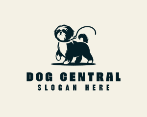 Dog Pet Leash logo design