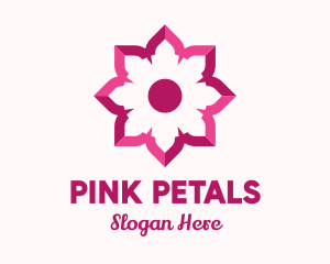 Pink Flower Spa logo design