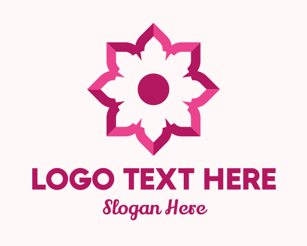 Yoga Flower logo example 4