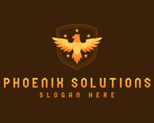 Eagle Phoenix Shield logo design