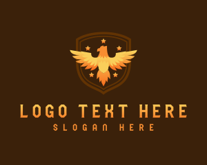 Eagle - Eagle Phoenix Shield logo design