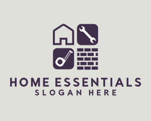 Home Restoration Tools logo design