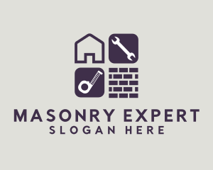 Home Restoration Tools logo design