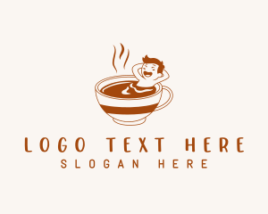 Relaxing Coffee Cup  logo