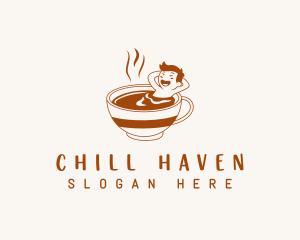 Relaxing Coffee Cup  logo design