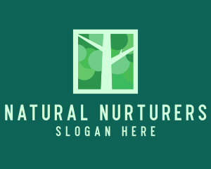 Nature Tree Branches logo design