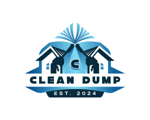 Pressure Washer Cleaning Equipment logo design