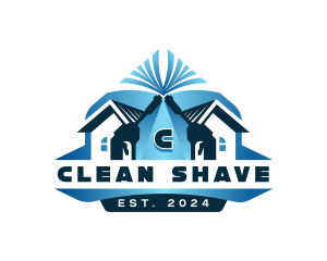 Pressure Washer Cleaning Equipment logo design