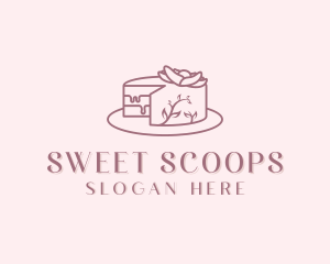 Sweet Cake Dessert logo design