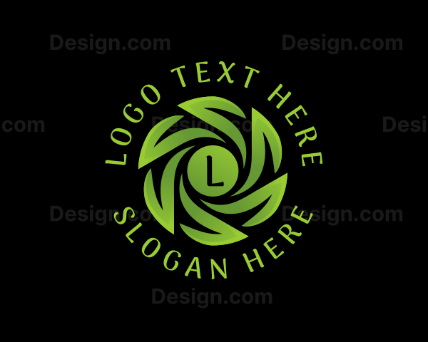 Natural Eco Leaves Logo