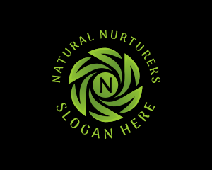 Natural Eco Leaves logo design