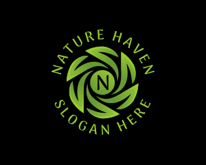 Natural Eco Leaves logo design