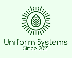 Green Sun Leaf logo