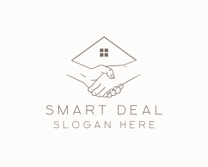 Real Estate Handshake Deal logo design