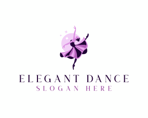 Dance Ballerina Performer logo design