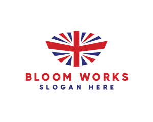 Great Britain Flag logo design